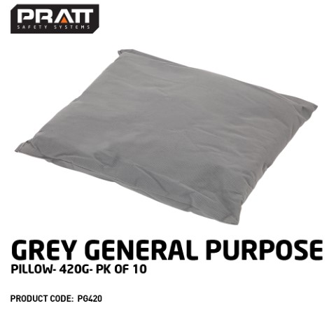 PRATT GREY GENERAL PURPOSE PILLOW 420G - PK OF 10